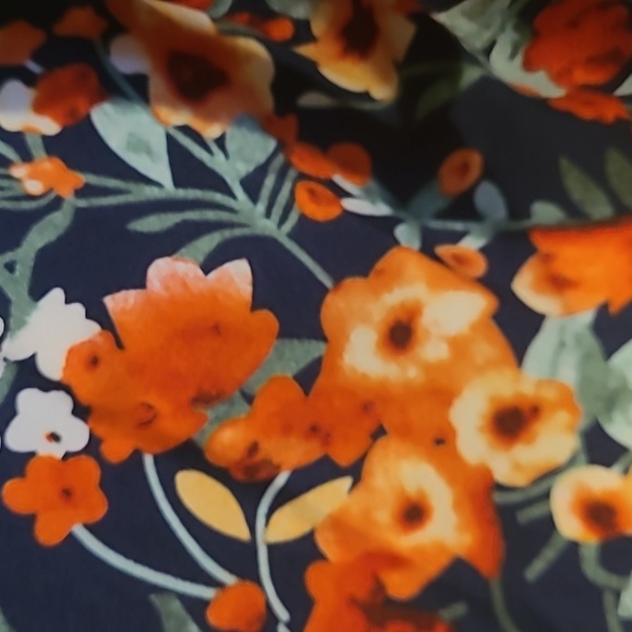 Shein Curve navy blue floral dress. Size 2XL. - Picture 4 of 6